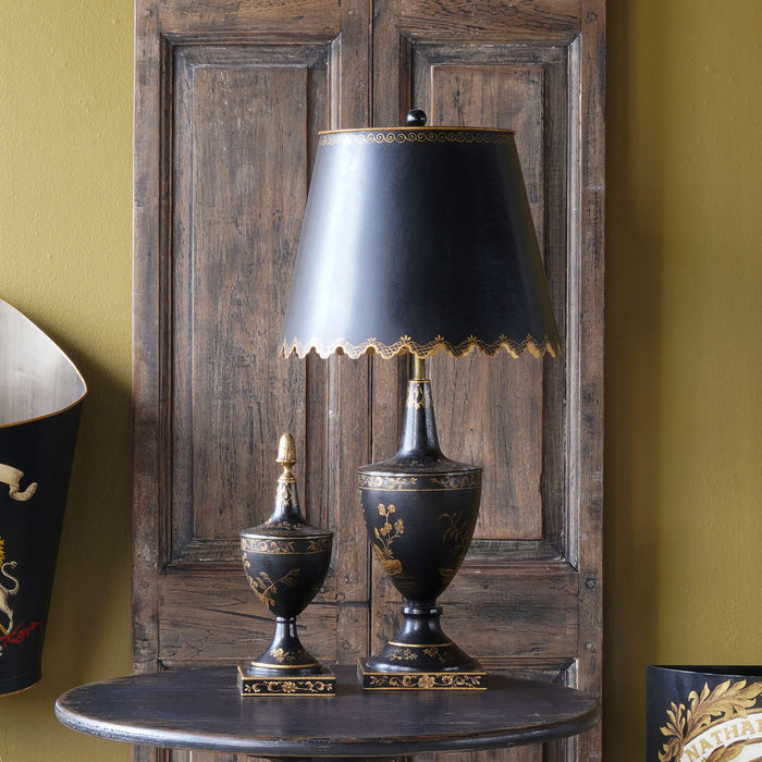 Hand Painted Toile Lamp