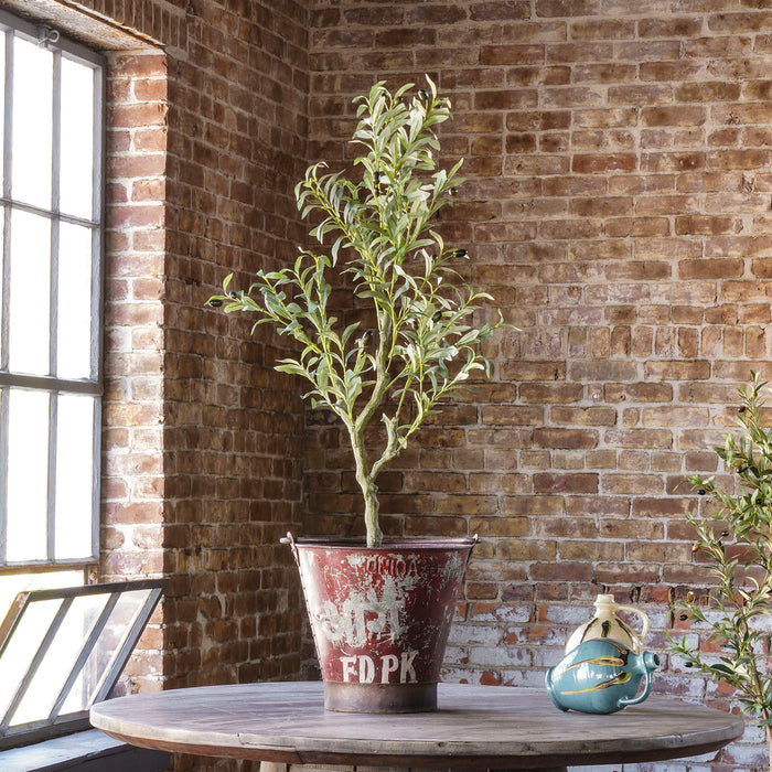 Vintage Metal Fire Bucket