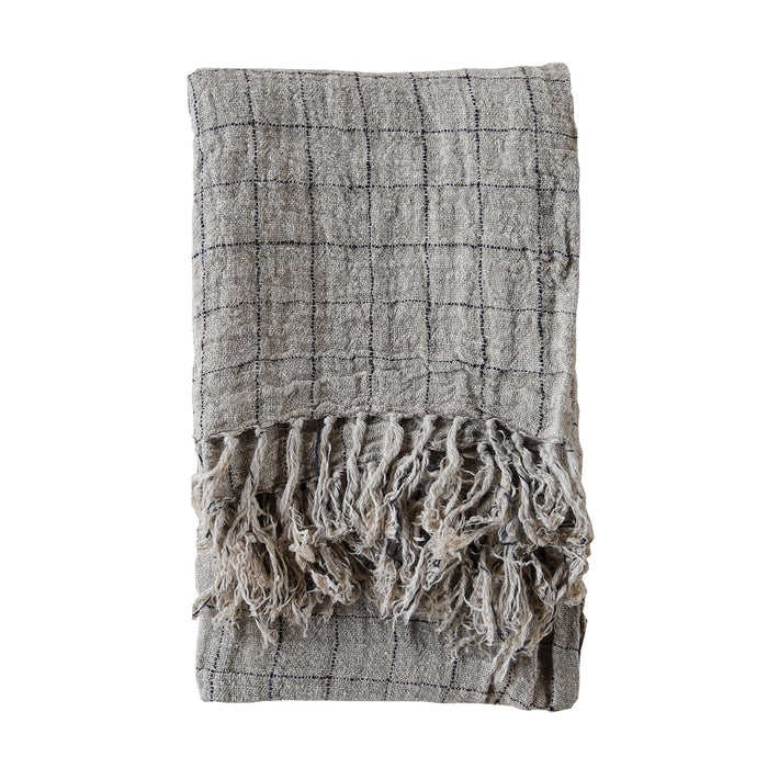 Charleroi Handwoven 100% Linen Throw