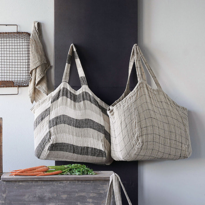 Charleroi Handwoven 100% Linen Market Bag