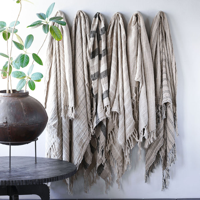 Hasselt Handwoven 100% Linen Throw