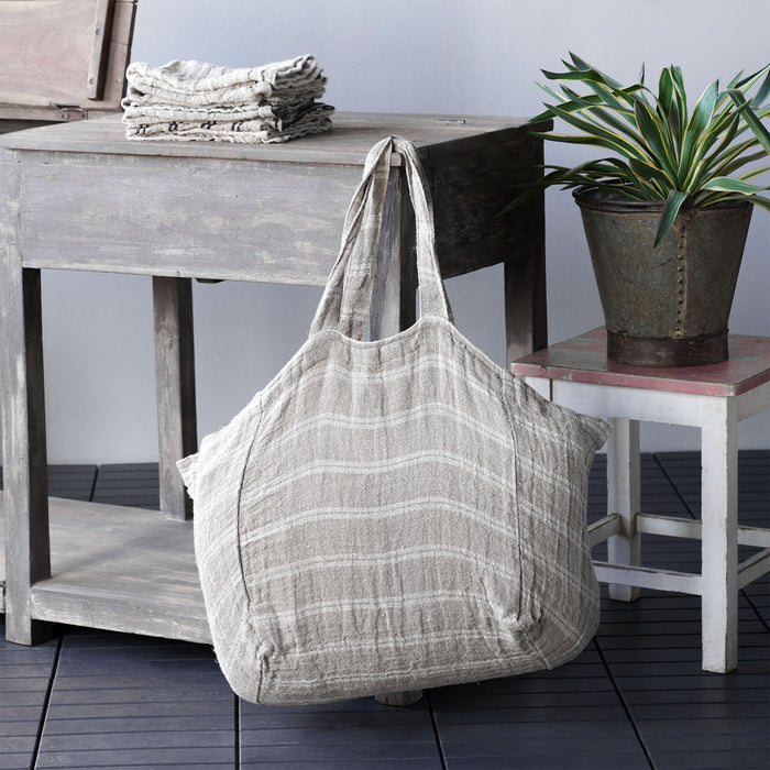 Hasselt Handwoven 100% Linen Market Bag
