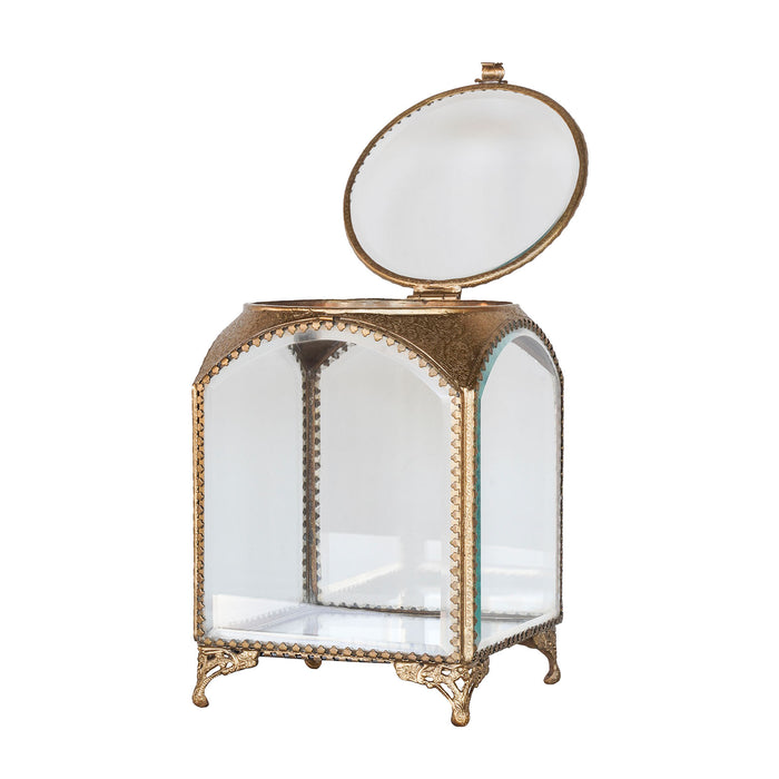 Ormolu Display Case with Circle Top