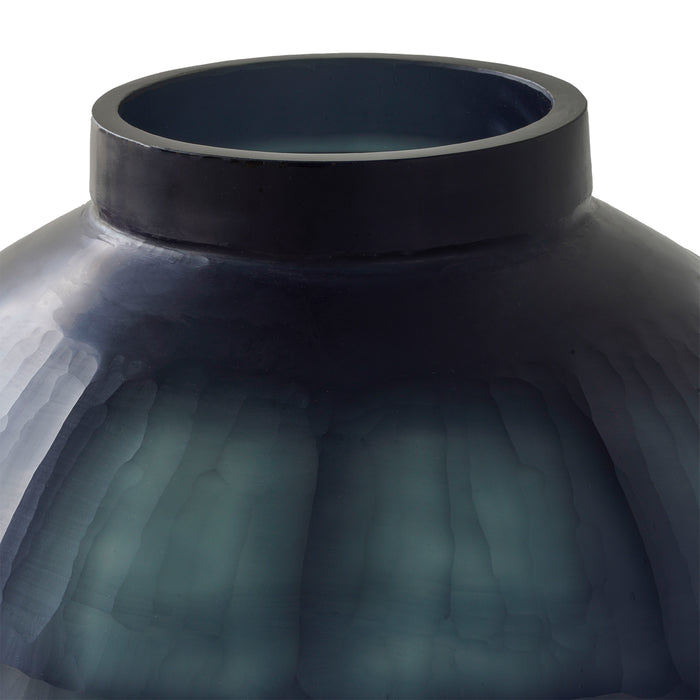 Evergreen Cut Glass Vessel