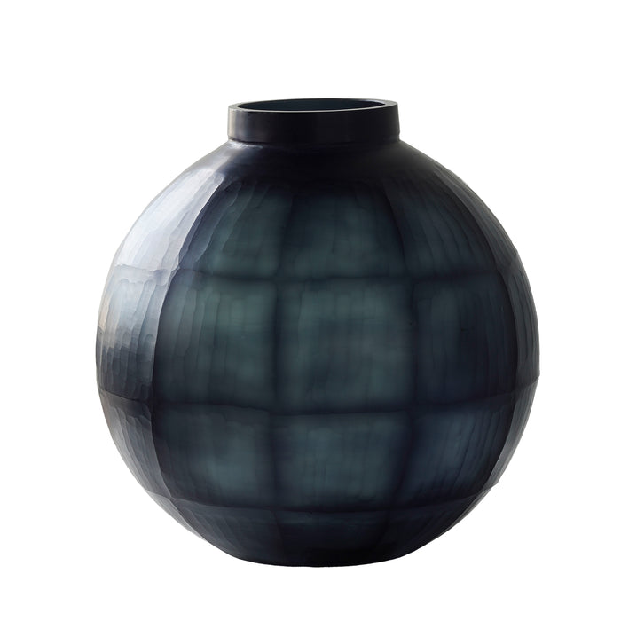 Evergreen Cut Glass Vessel