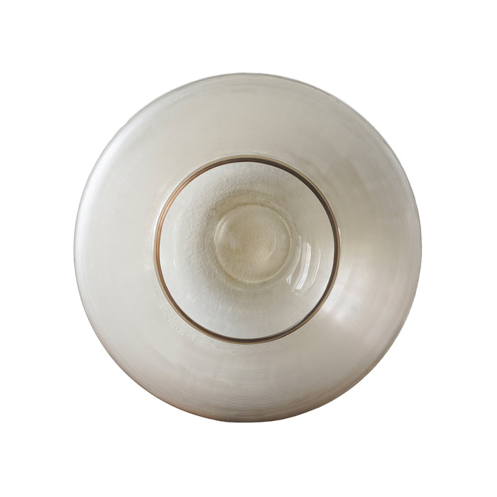 Lena Hand Cut Glass Vessel, Short