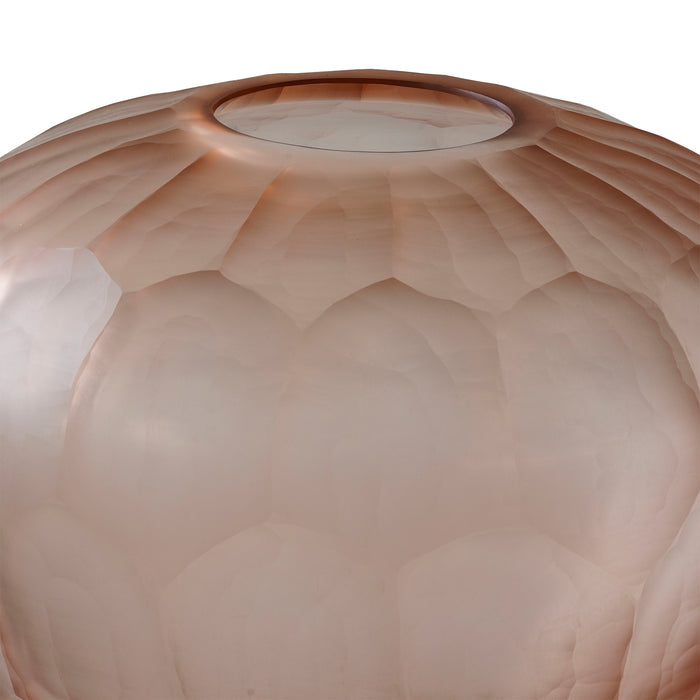 Bonita Hand Cut Glass Vessel