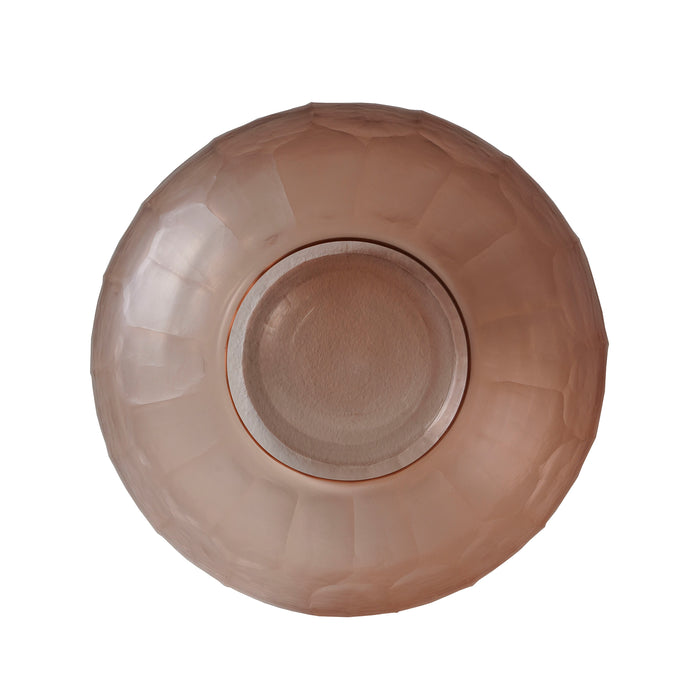 Bonita Hand Cut Glass Vessel