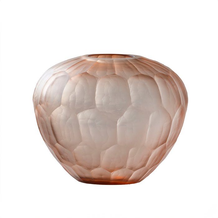 Bonita Hand Cut Glass Vessel