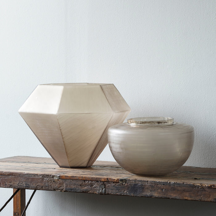 Prisms Cut Glass Vase