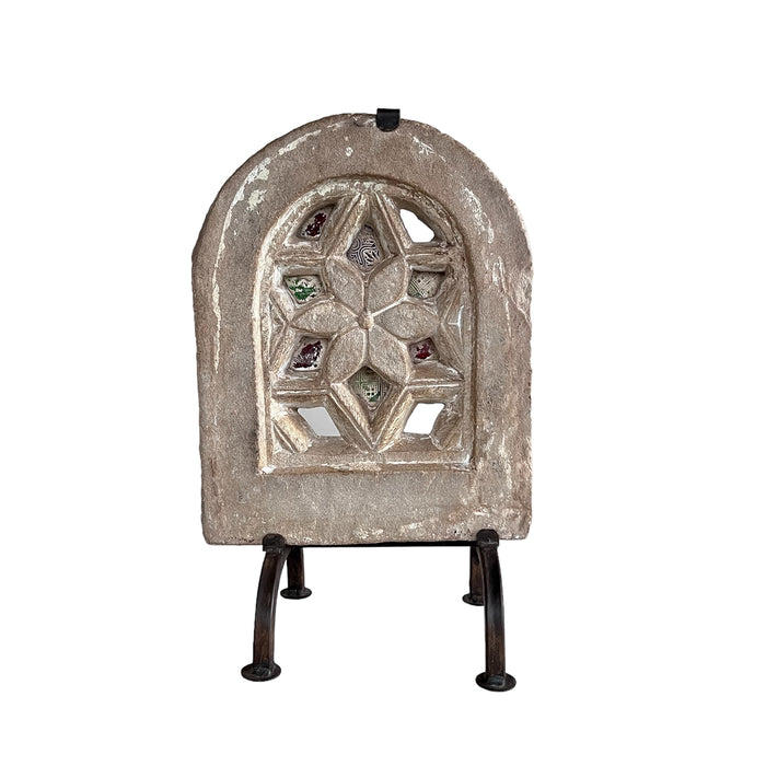 Vintage Arched Stone Window