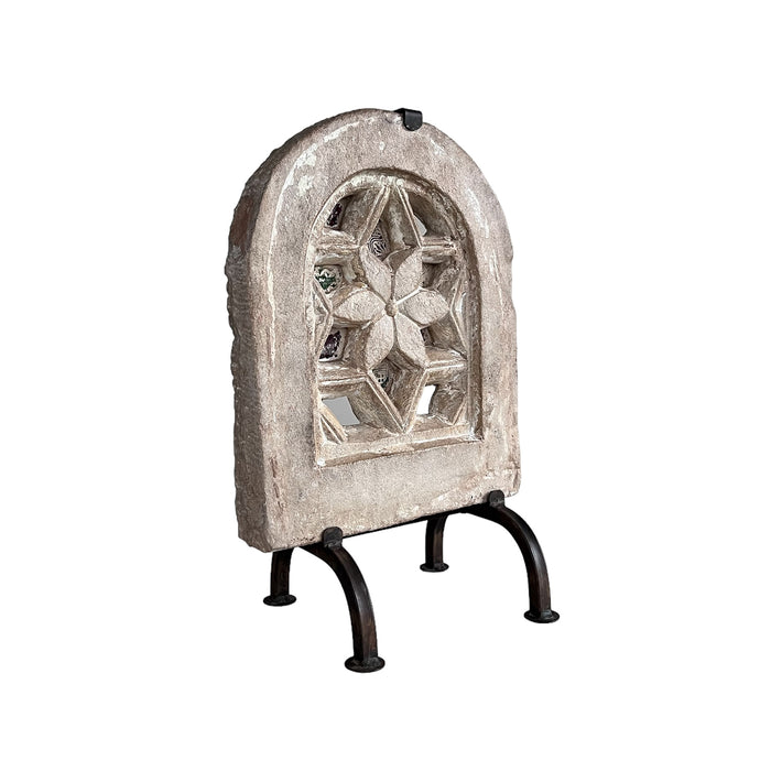 Vintage Arched Stone Window