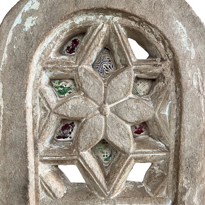 Vintage Arched Stone Window