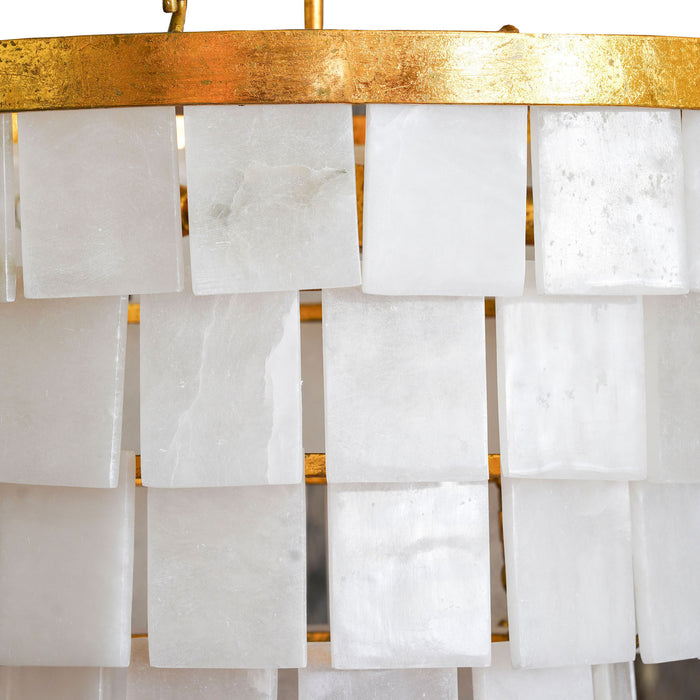 4 Tier Alabaster Chandelier