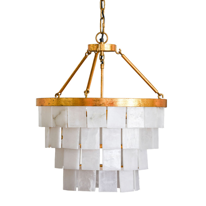 4 Tier Alabaster Chandelier