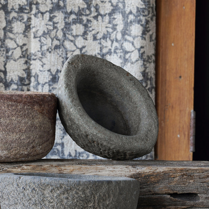 Oblong Stone Mortar