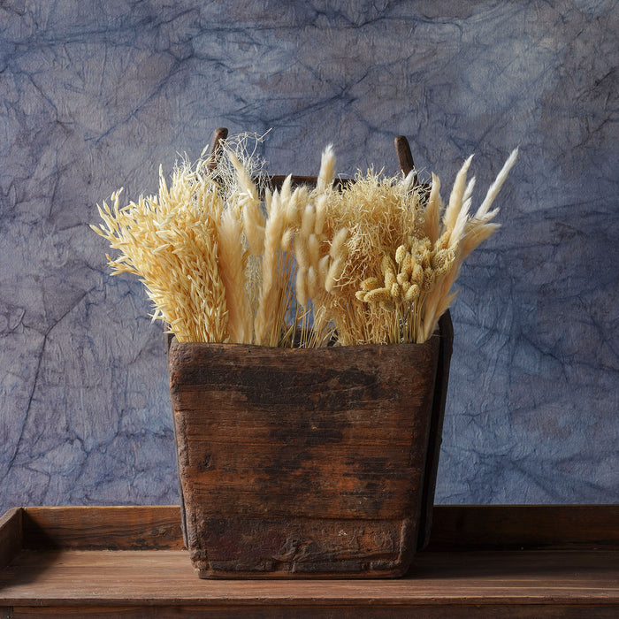 Mixed Dried Grasses and Florals Bleached, 20"