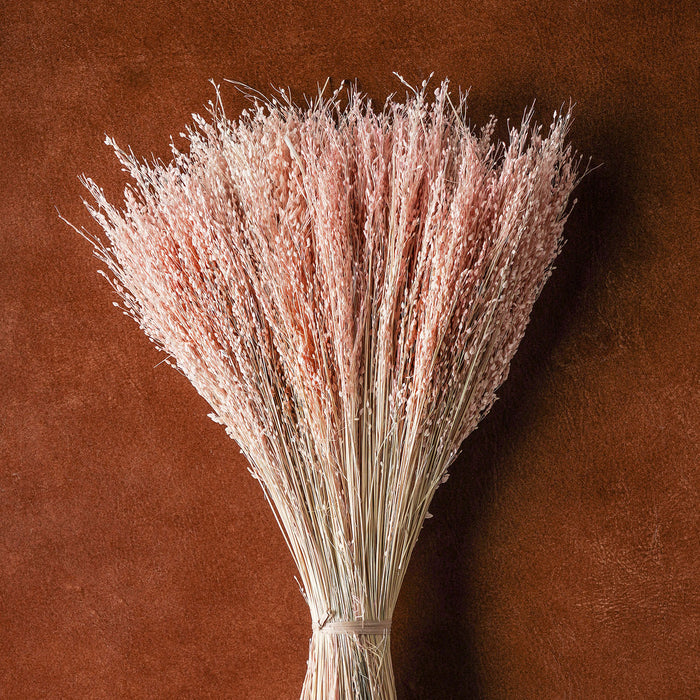 Mixed Dried Grasses and Florals Blush,  20"