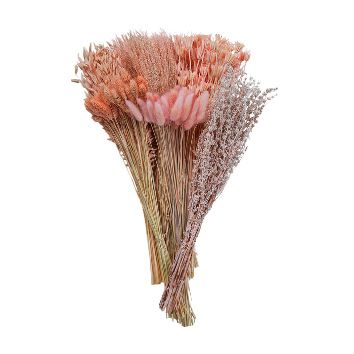 Mixed Dried Grasses and Florals Blush,  20"