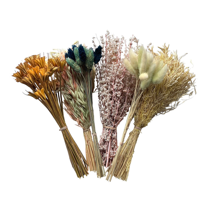 Mixed Dried Grasses and Florals Multicolor, 12"