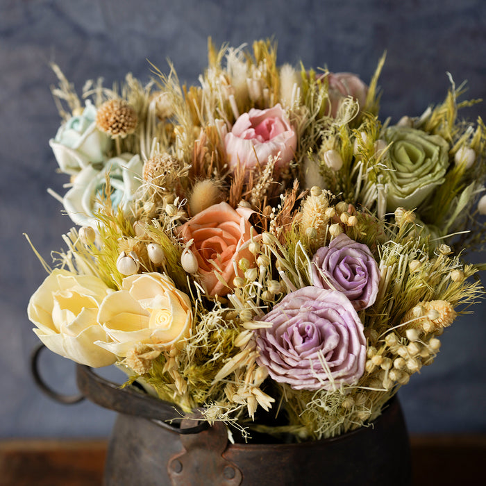 Dried Flower Bouquet Mixed Color, Small