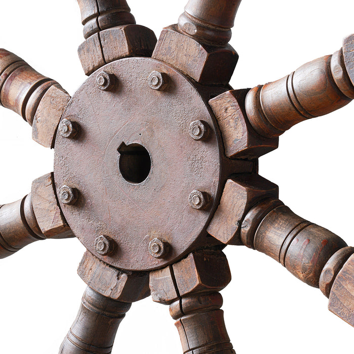 Vintage Ships Wheel, Large