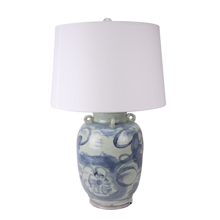 Jingdezhen Porcelain Hand-Painted Folk Lamp