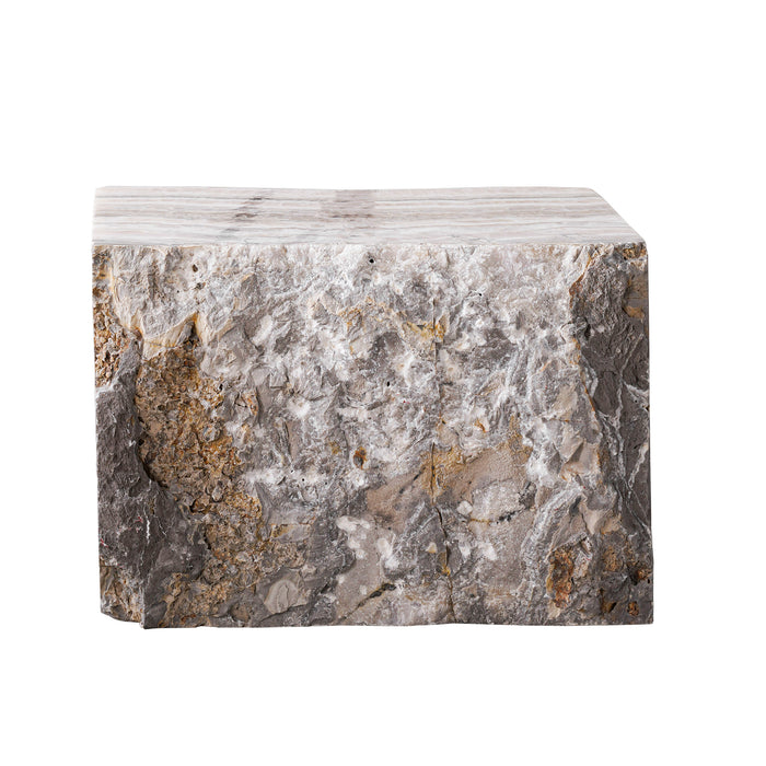 Onyx Stool with Rough Edge