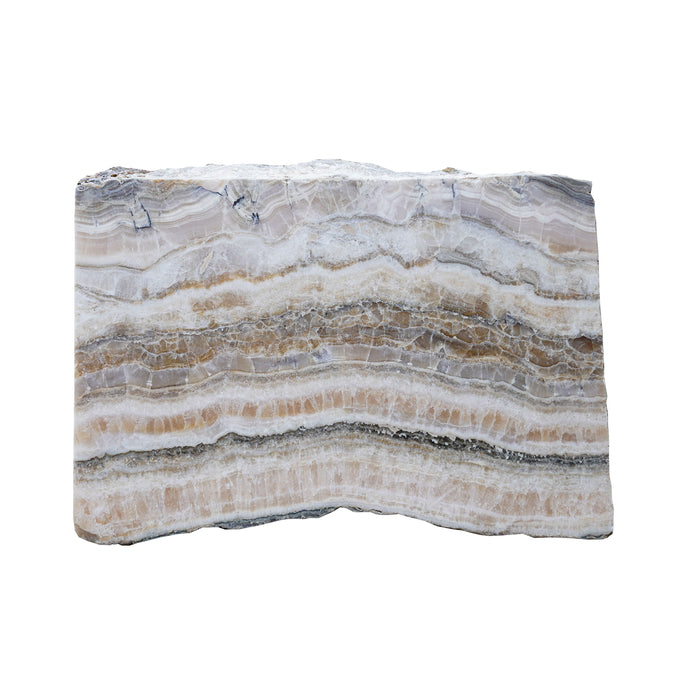 Onyx Stool with Rough Edge