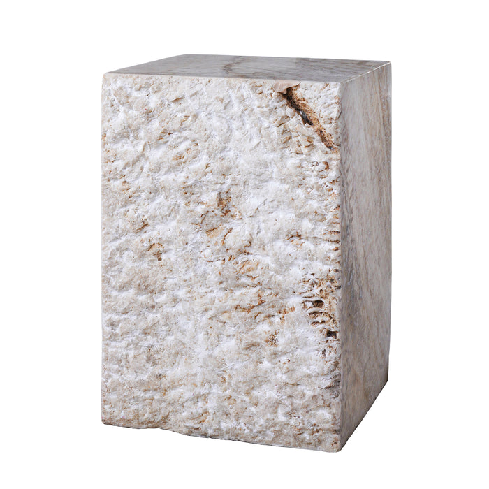 Onyx Stool with Rough Edge