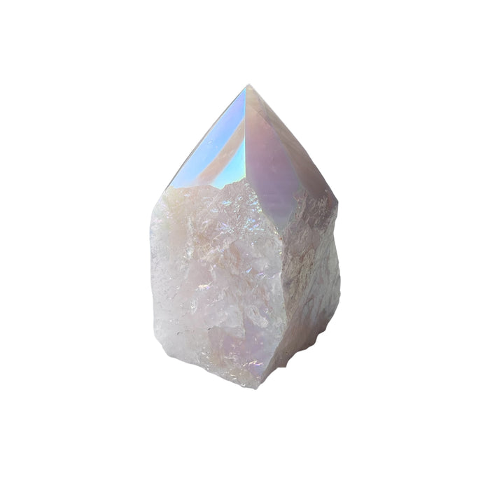 Aura Rose Quartz Point