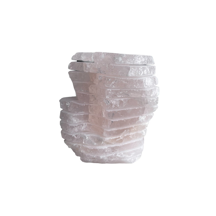 Rose Quartz Illusion Sculpture