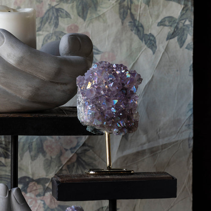 Aura Amethyst Druze on Base