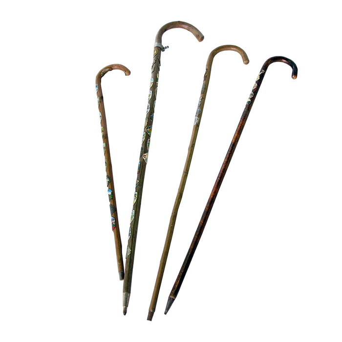 German Walking Cane with Badges