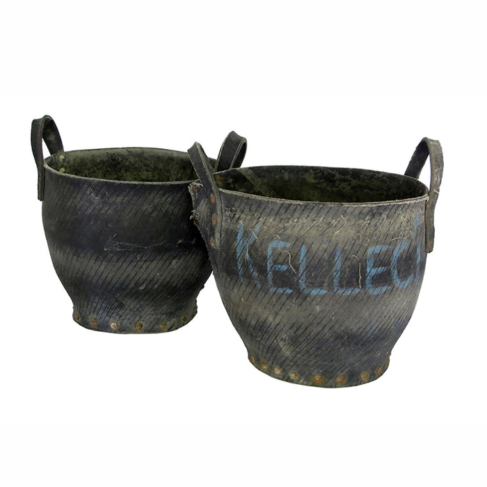 Vintage Tire Coal Bucket