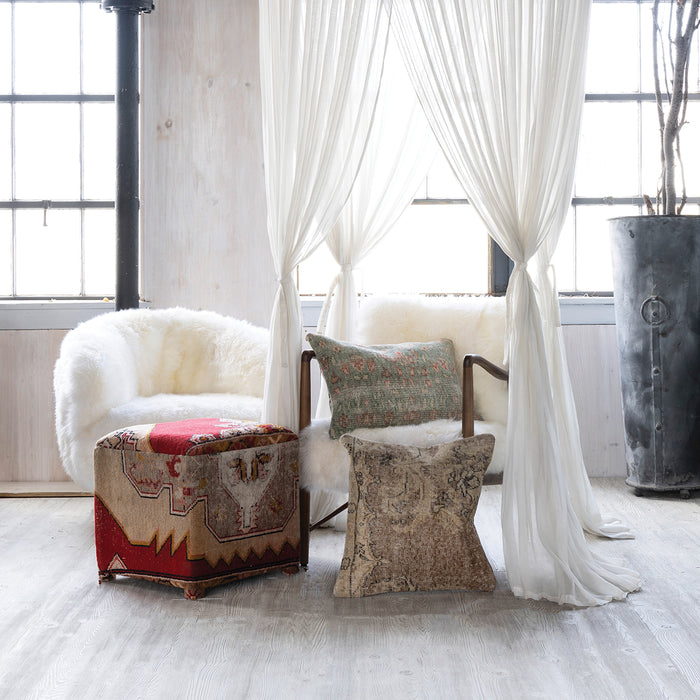 Turkish Rug Pillowcase Undyed