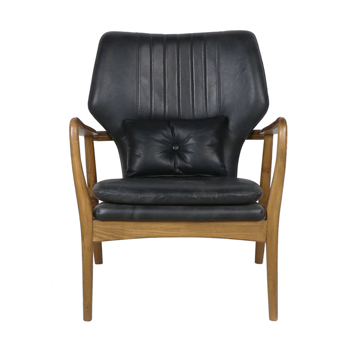 Leather Helsinki Chair, Slate