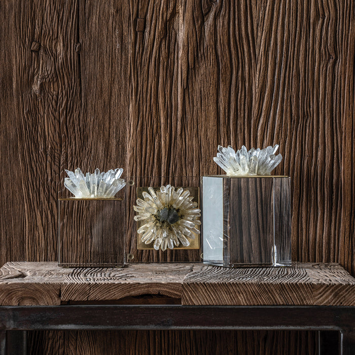 Quartz Flower on Acrylic