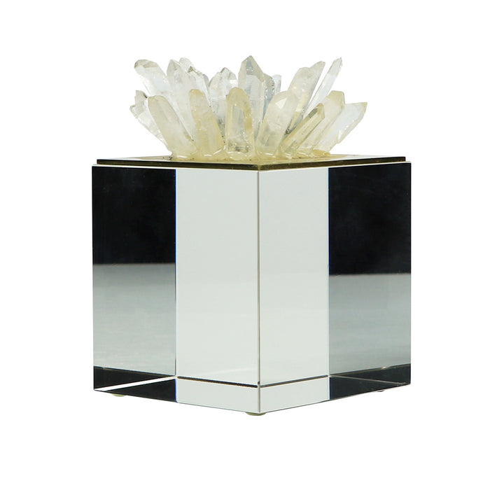 Quartz Flower on Acrylic