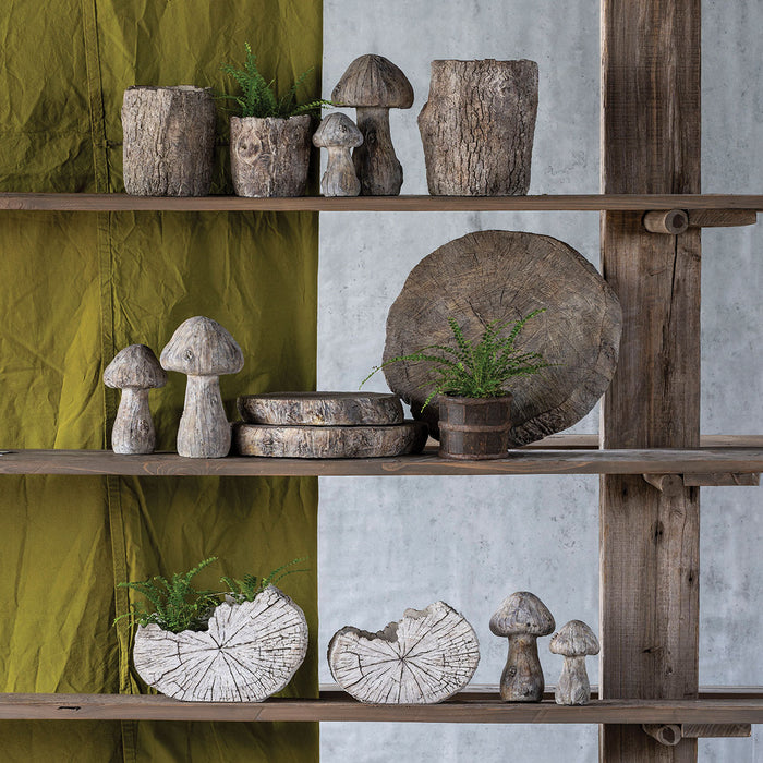 Faux Bois Log Planter