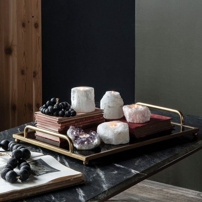 Amethyst Candle Holder