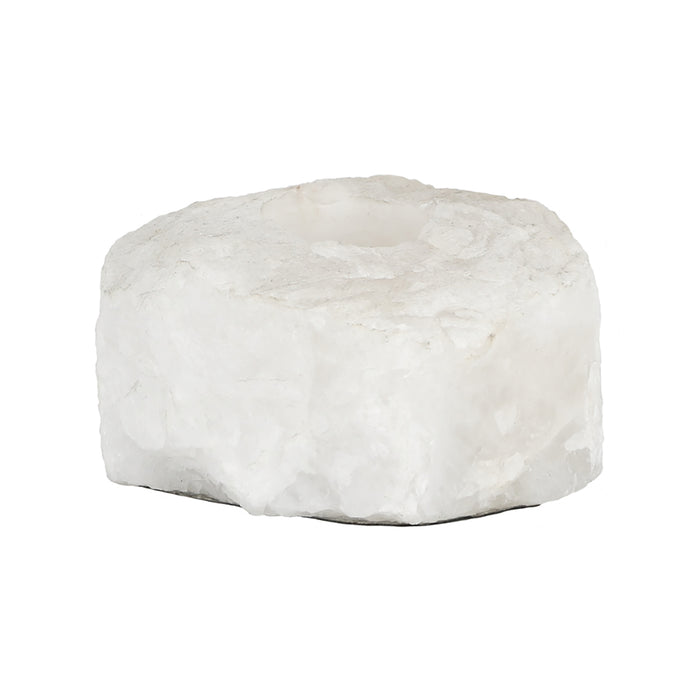 White Quartz Candle Holder