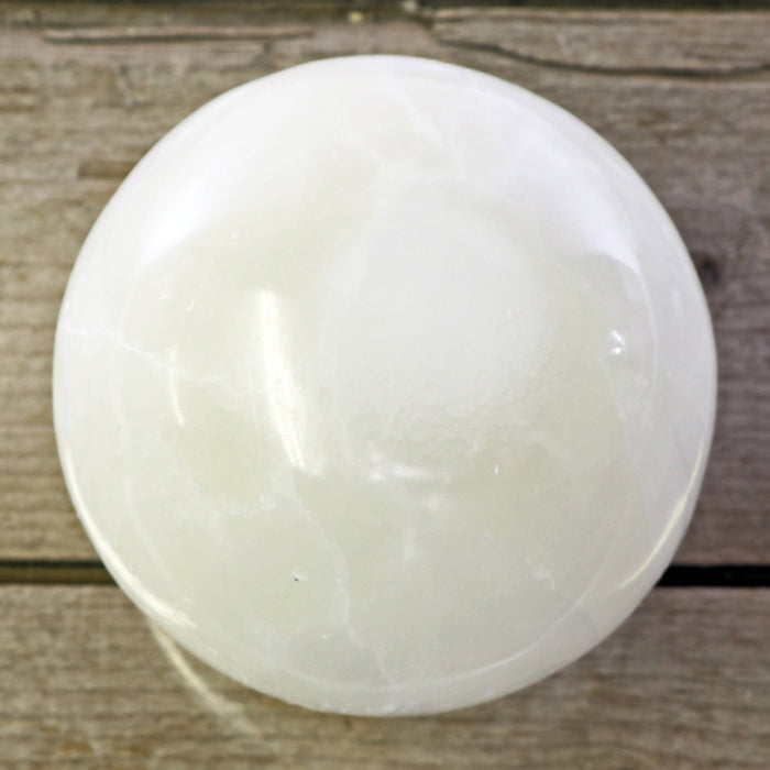 Selenite Sphere Lamp