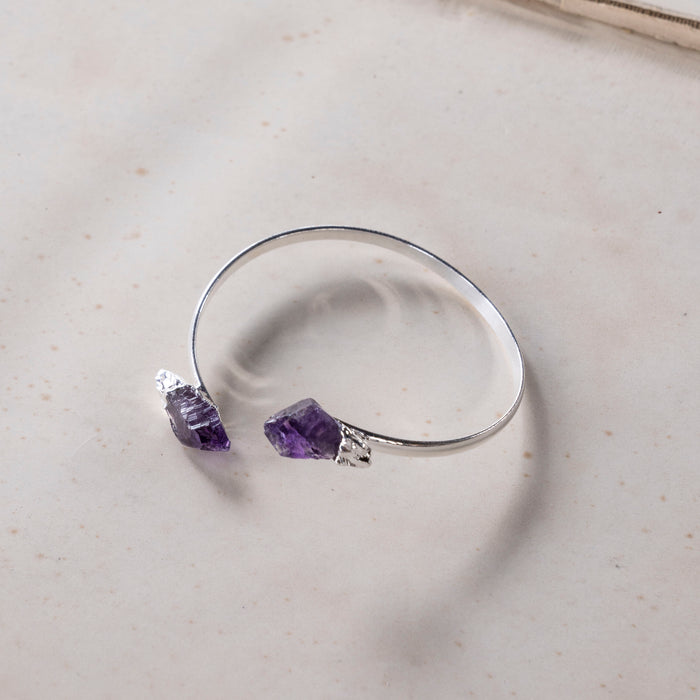 Elements Bracelet Amethyst Silver