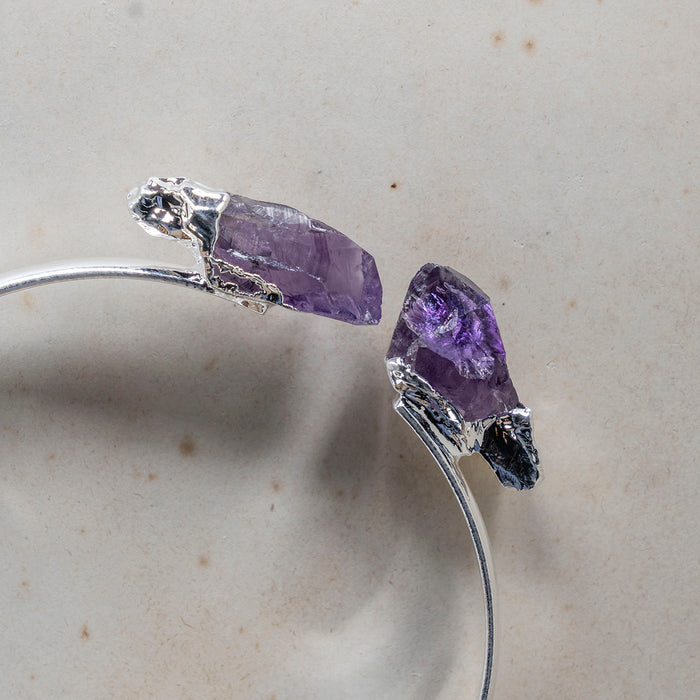 Elements Bracelet Amethyst Silver