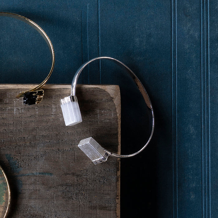 Elements Bracelet Selenite Silver