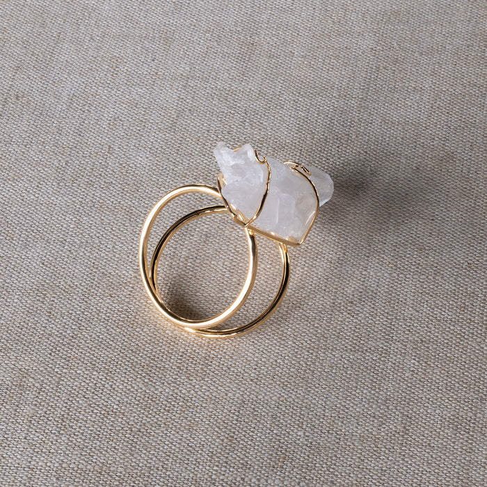 Napkin Holder Wire Wrapped Quartz