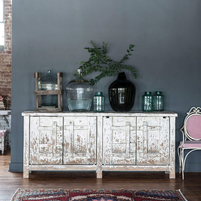 Salvaged Door Buffet, White