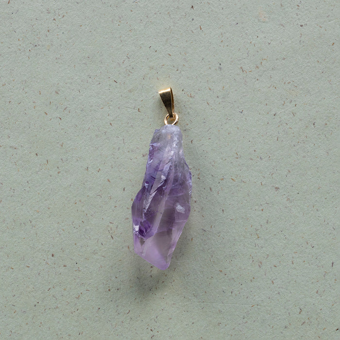Elemental Amethyst Pendant Gold