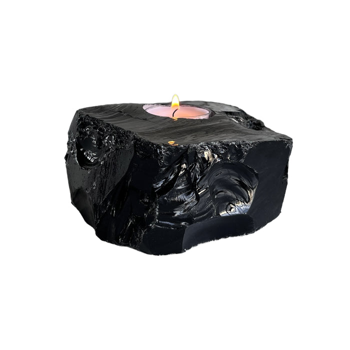 Black Obsidian Votive holder